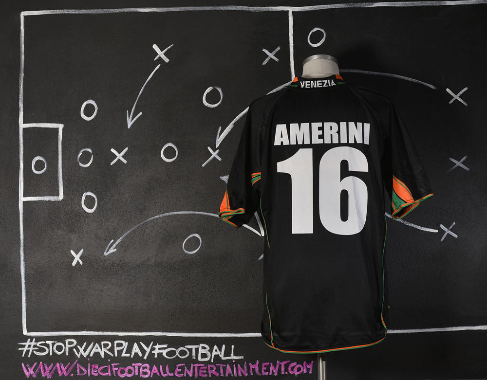VENEZIA F.C. 2002/2003 UNWASHED MATCH WORN SHIRT vs LECCE with COA * AMERINI DANIELE * - Image 2