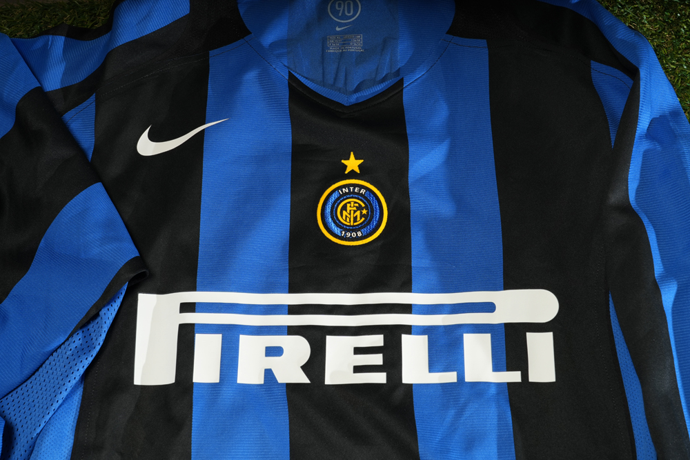 INTERNAZIONALE F.C. 2004/2005 UNWASHED MATCH WORN SHIRT vs LECCE with COA * ZANETTI JAVIER * - Image 9