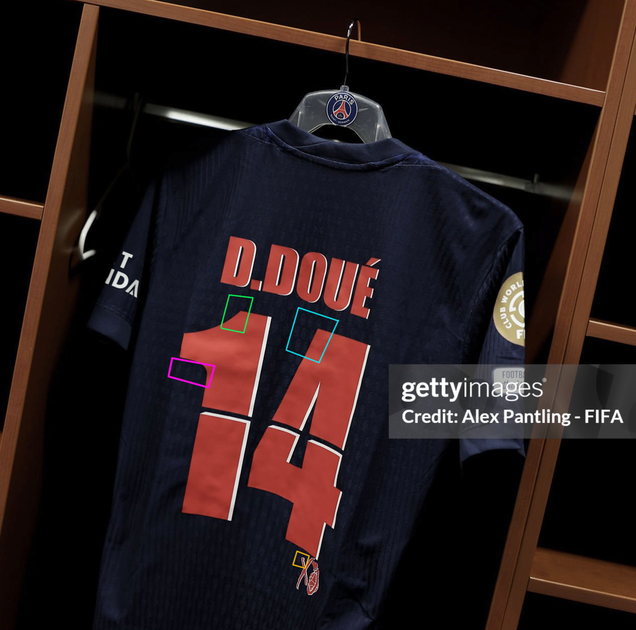 PSG FIFA CLUB WORLD CUP 2025 XO' LIMITED EDITION UNWASHED MATCH WORN & SIGNED SHIRT vs BOTAFOGO with COA * DOUE' DESIRE' * - Image 12