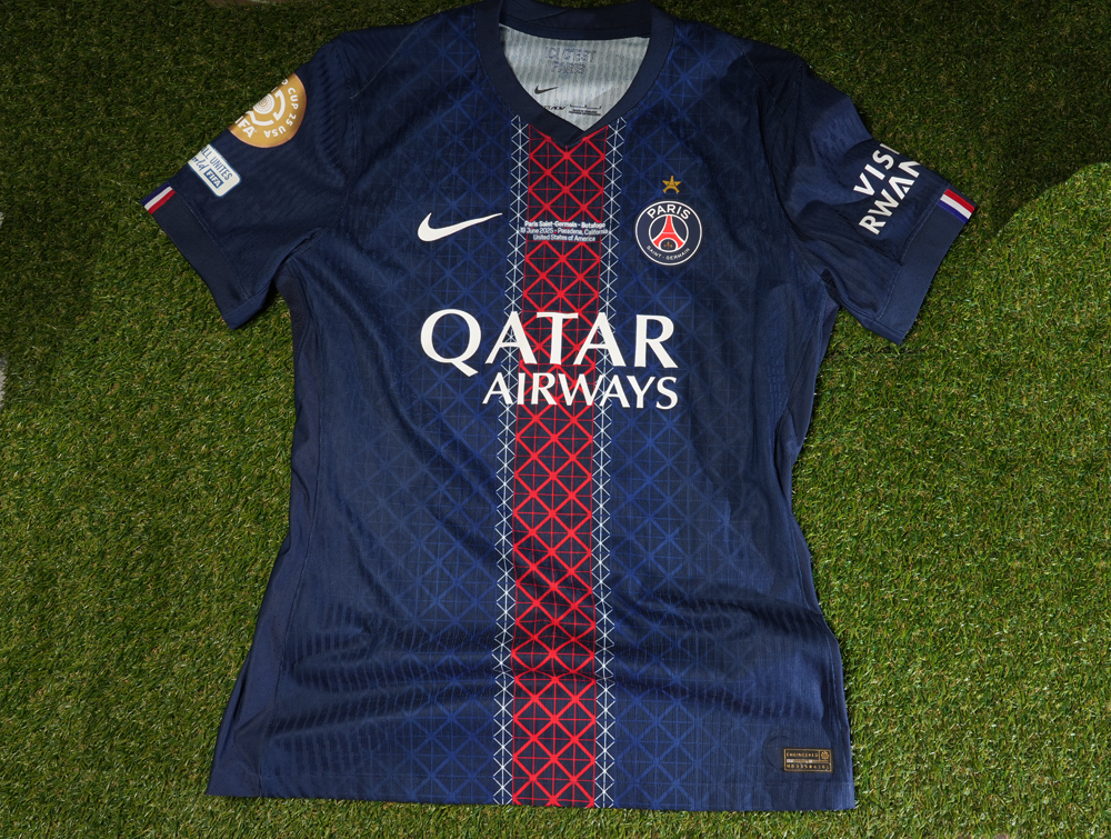 PSG FIFA CLUB WORLD CUP 2025 XO' LIMITED EDITION UNWASHED MATCH WORN & SIGNED SHIRT vs BOTAFOGO with COA * DOUE' DESIRE' * - Image 3